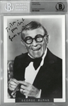 George Burns Autographed 5x7 Photo