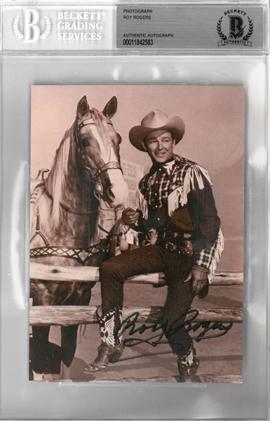 Roy Rogers Autographed 4x6 Photo