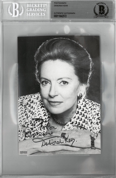 Deborah Kerr Autographed 4x6 Photo