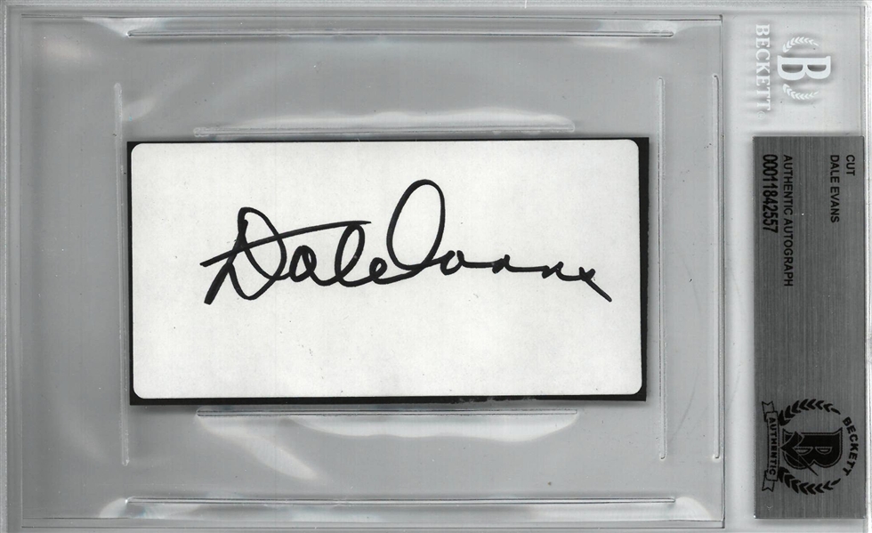 Dale Evans Autgoraphed 2x4 Cut