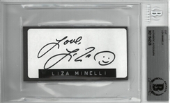 Liza Minnelli Autographed 2x4 Cut