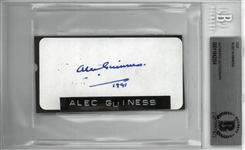 Alec Guiness Autographed 2x4 Cut (Obi-Wan Kenobi)