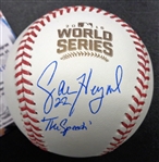 Jason Heyward Signed Rawlings Official 2016 World Series Baseball w/The Speech