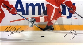 Nick Lidstrom & Pavel Datsyuk Autographed 16x24 Photo
