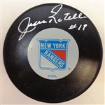 Jean Ratelle Autographed Rangers Puck