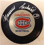 Maurice Richard Autographed Canadiens Puck