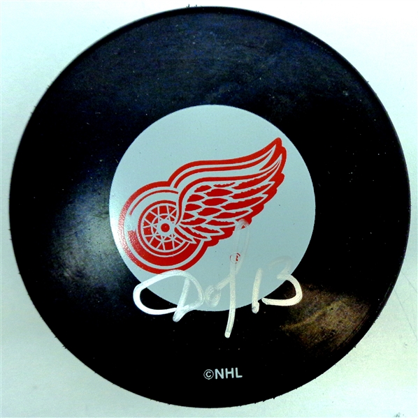 Pavel Datsyuk Vintage Autographed Red Wings Puck