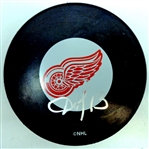 Pavel Datsyuk Vintage Autographed Red Wings Puck