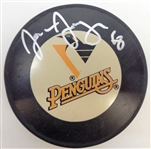 Jaromir Jagr Autographed Penguins Puck