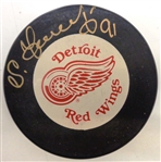 Sergei Fedorov Vintage Signed Red Wings Puck