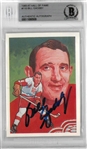 Bill Gadsby Autographed 1983 Cartophilium Hockey Hall of Fame Card