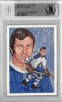 Dave Keon Autographed 1983 Cartophilium Hockey Hall of Fame Card