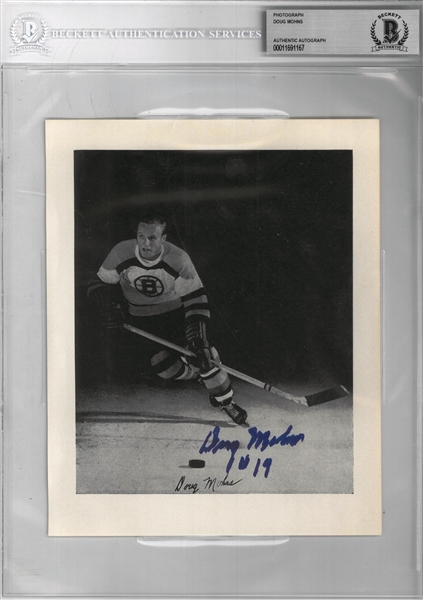 Doug Mohns Autographed 6x8 Photo