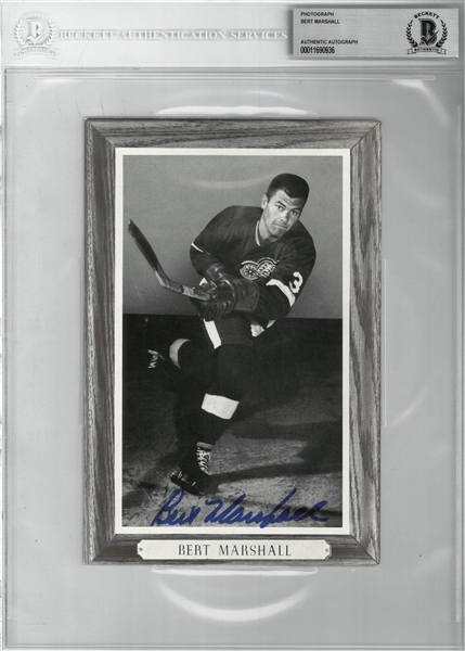 Bert Marshall Autographed Bee Hive 5x8 Photo Card
