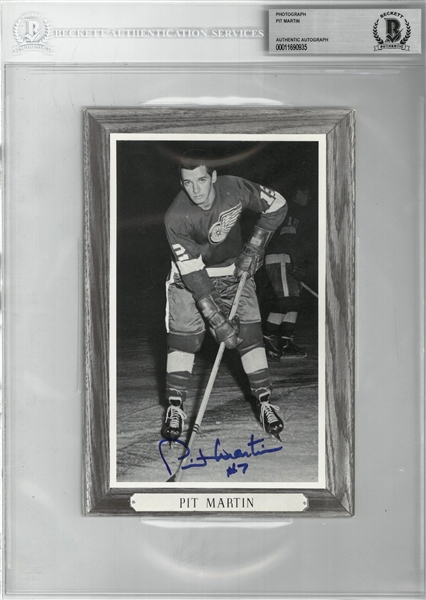 Pit Martin Autographed Bee Hive 5x8 Photo Card