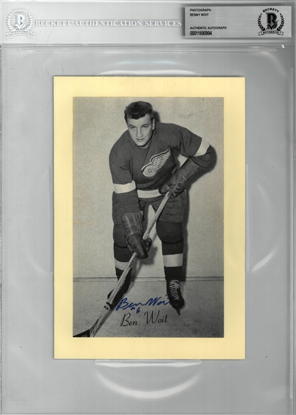 Benny Woit Autographed Bee Hive 5x8 Photo Card