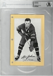 Tom Johnson Autographed Bee Hive 5x8 Photo Card