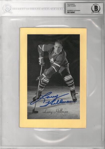Larry Hillman Autographed Bee Hive 5x8 Photo Card