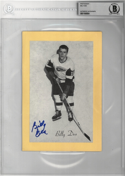 Billy Dea Autographed Bee Hive 5x8 Photo Card