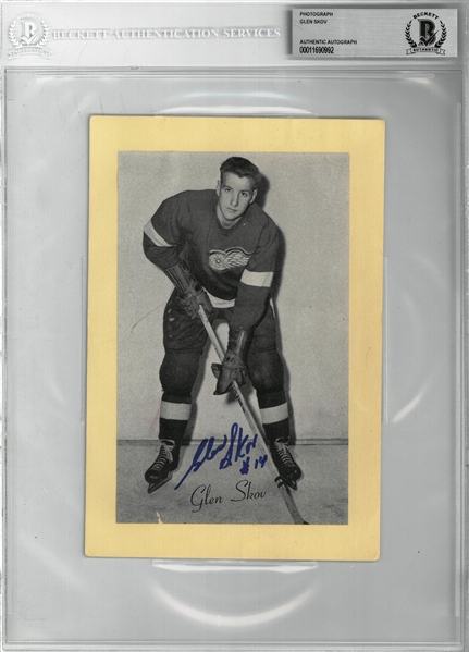 Glen Skov Autographed Bee Hive 5x8 Photo Card