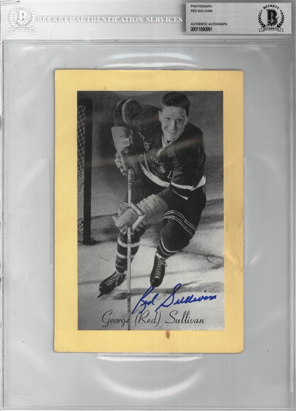 Red Sullivan Autographed Bee Hive 5x8 Photo Card