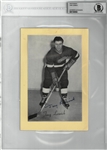 Tony Leswick Autographed Bee Hive 5x8 Photo Card