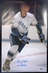 Gordie Howe Autographed 12x19 Aeros Poster