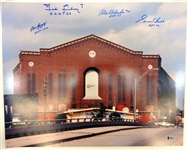 Howe/Lindsay/Delvecchio/Gadsby Autographed Olympia 16x20 w/ HOF