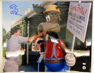 Chevy Chase Signed National Lampoon's Vacation Punching Moose Head 16x20 Photo