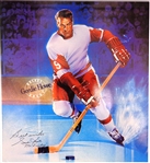 Gordie Howe Autographed 13x15 Poster