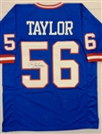 Lawrence Taylor Signed Blue Throwback Custom Football Jersey
