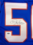 Lawrence Taylor Signed Blue Throwback Custom Football Jersey