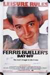 Matthew Broderick, Mia Sara & Alan Ruck Cast Signed Ferris Bueller's Day Off 27x40 Full Size Movie Poster