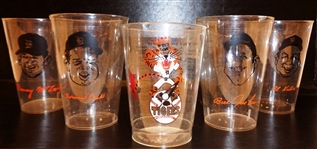 1968 Detroit Tigers Lot of 5 Souvenir Plastic Cups