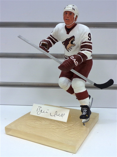 Brett Hull Autographed Custom Coyotes 8" Figurine