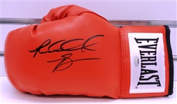 Riddick Bowe Signed Everlast Red Boxing Glove