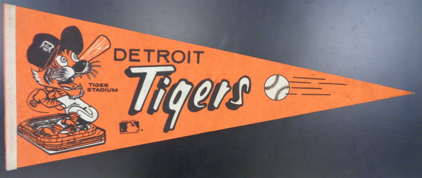 Detroit Tigers 1970s Tiger Stadium Pennant