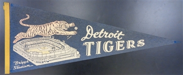 Detroit Tigers 1950's Briggs Stadium Pennant