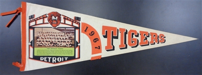 Detroit Tigers 1967 Team Photo Pennant