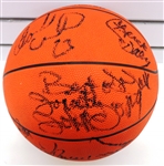 Detroit Pistons Mid 90's Team Signed Basketball
