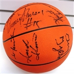 Detroit Pistons Mid 90's Team Signed Basketball
