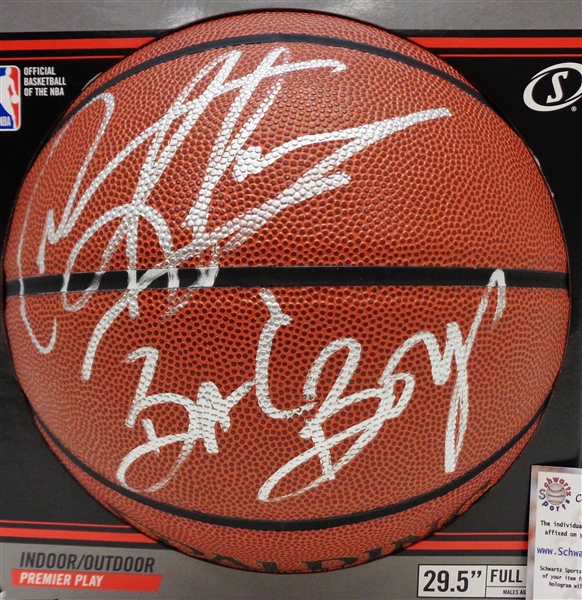 Dennis Rodman Autographed I/O Ball w/ Bad Boys