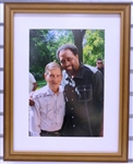 Ted Lindsay & Tommy Hearns Autographed Framed Photo