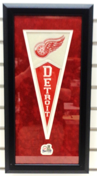 Framed Red Wings Mini Pennant (Overall size 11x23)