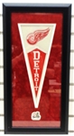 Framed Red Wings Mini Pennant (Overall size 11x23)