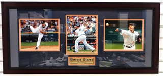 Verlander/Cabrera/Scherzer Triple 8x10 Framed Piece (Pick up Only)