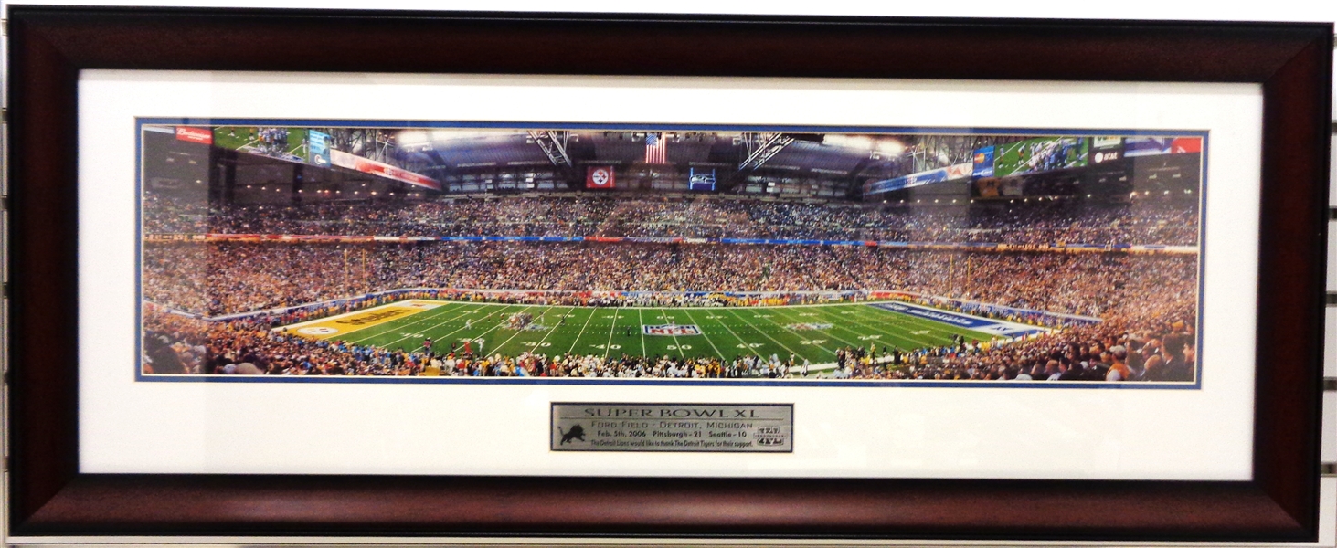 Super Bowl XL in Detroit Framed Panoramic (Pick up Only)