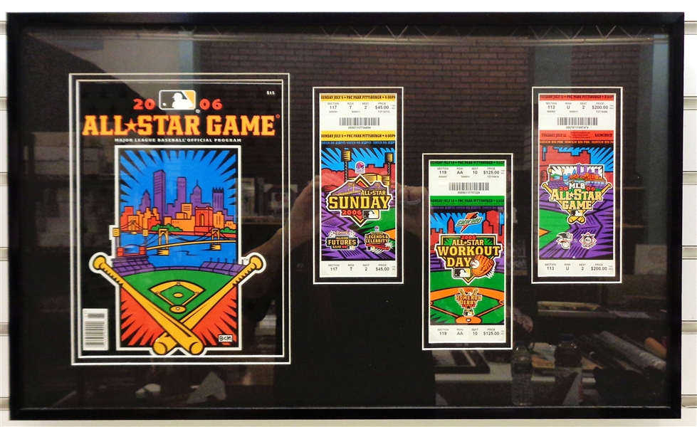 2006 MLB All Star 15x25 Framed Piece (pick up only)