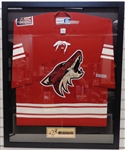 Phoenix Coyotes Team Signed Framed Jersey (Pick up only)