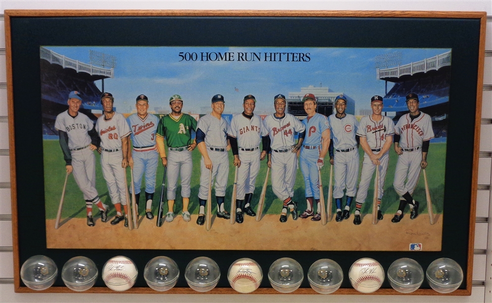 500 HR Hitters Collage for Autographed Baseballs (pick up only)